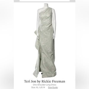 One-Shoulder Gown (perfect for a gala, or black/white-tie wedding guest attire)